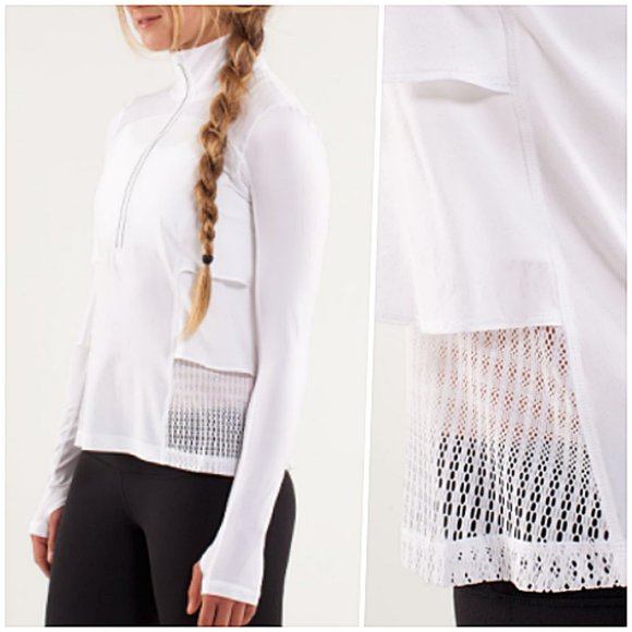 lululemon athletica Tops - Lululemon UPF Sun Runner Hybrid Pullover 2 NWOT